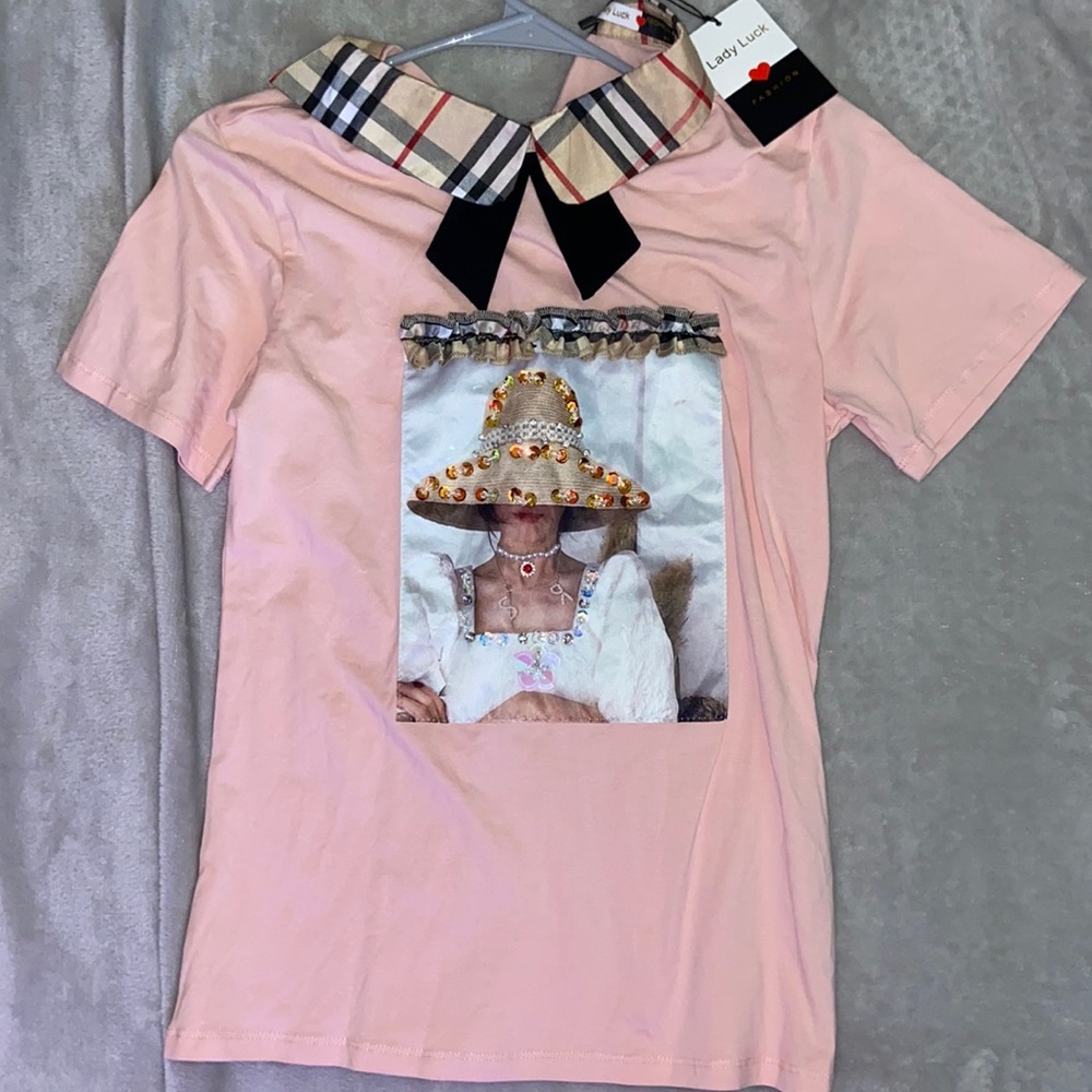 Girls cute pink top